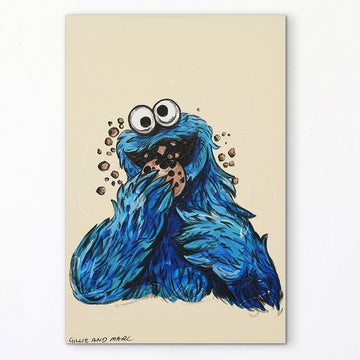 Cookie Monster Was Vegan (Original Painting)