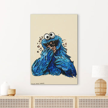 Cookie Monster Was Vegan (Original Painting)
