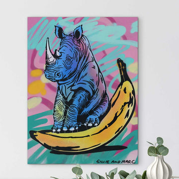 Crazy Rhino (Original Painting)