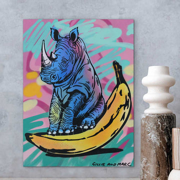 Crazy Rhino (Original Painting)