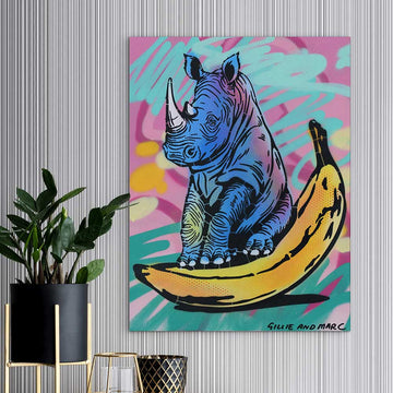 Crazy Rhino (Original Painting)