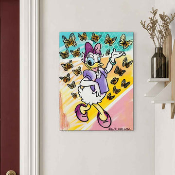 Daisy Had a Little Flutter of Friends (Original Painting)