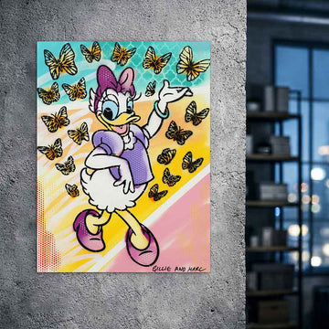 Daisy Had a Little Flutter of Friends (Original Painting)
