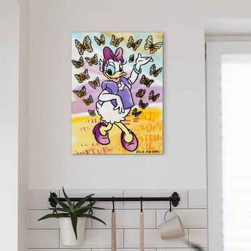 Daisy Had Butterflies on Her Mind (Original Painting)