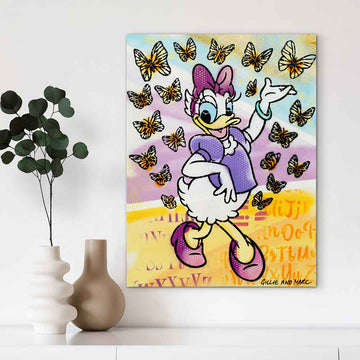 Daisy Had Butterflies on Her Mind (Original Painting)