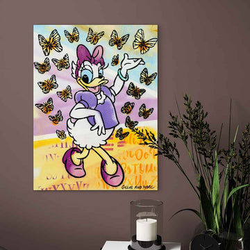 Daisy Had Butterflies on Her Mind (Original Painting)
