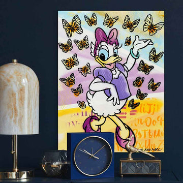 Daisy Had Butterflies on Her Mind (Original Painting)