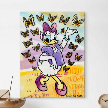 Daisy Had Butterflies on Her Mind (Original Painting)