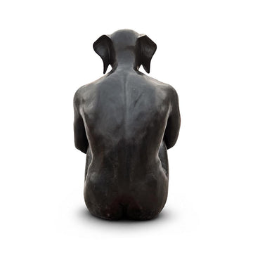 Dogman Was Content (Bronze Sculpture, Mid-Size)