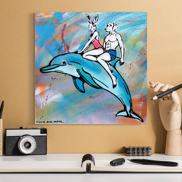 Dolphin Alive and Well (Original Painting)