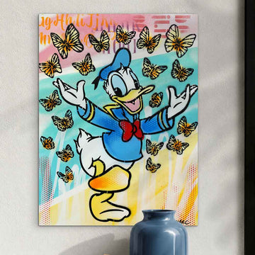 Donald Had a Little Flutter of Friends (Original Painting)