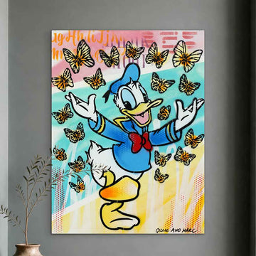 Donald Had a Little Flutter of Friends (Original Painting)