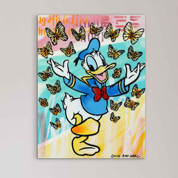 Donald Had a Little Flutter of Friends (Original Painting)