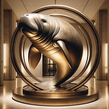Wild Dugong (Bronze Sculpture)