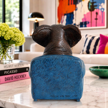 Elephant Was Welcomed Home (Bronze Sculpture, Small)