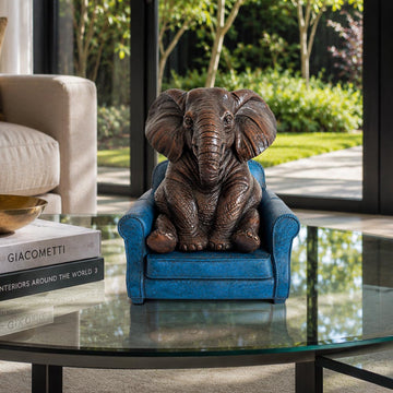Elephant Was Welcomed Home (Bronze Sculpture, Small)