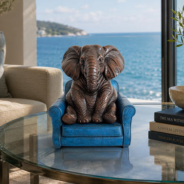 Elephant Was Welcomed Home (Bronze Sculpture, Small)