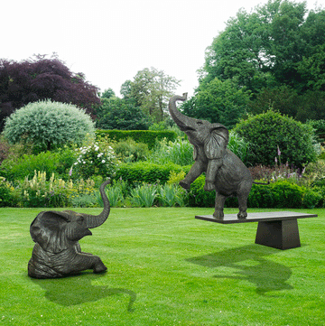 Elephants Can Swim (Bronze Sculpture)