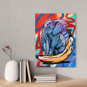 Elephants Never Forget Bananas (Original Painting)