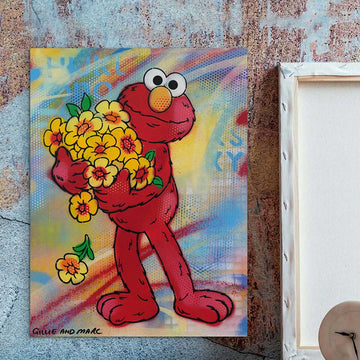 Elmo Flower Child (Original Painting)