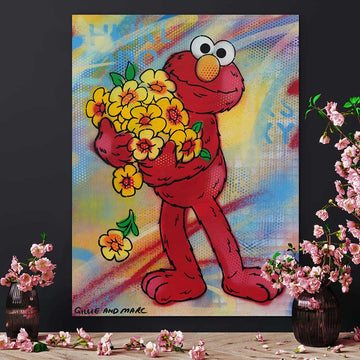 Elmo Flower Child (Original Painting)