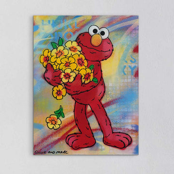 Elmo Flower Child (Original Painting)