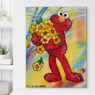 Elmo Is Happy (Original Painting)