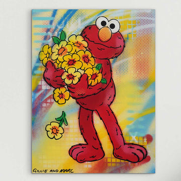 Elmo Is Happy (Original Painting)