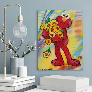 Elmo Is Happy (Original Painting)
