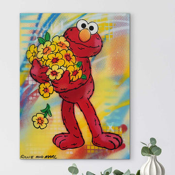Elmo Is Happy (Original Painting)