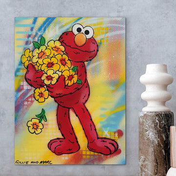 Elmo Is Happy (Original Painting)