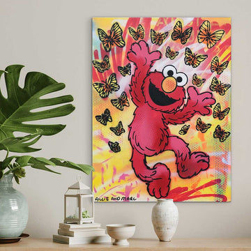 Elmo Is Happy (Original Painting)