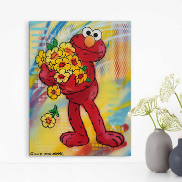 Elmo Is Happy (Original Painting)