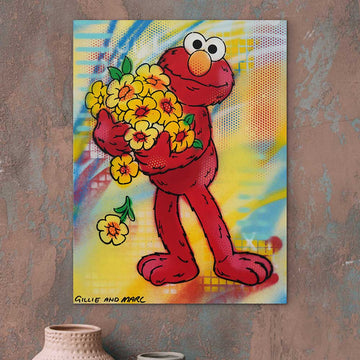 Elmo Is Happy (Original Painting)
