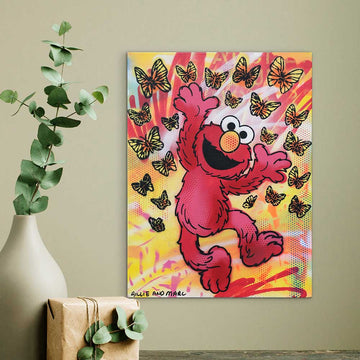 Elmo Is Happy (Original Painting)