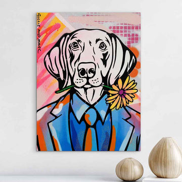 Flower Power Is Real Love (Original Painting)