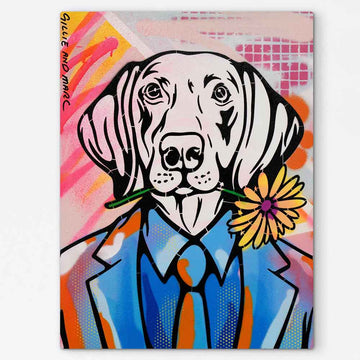 Flower Power Is Real Love (Original Painting)