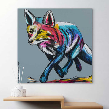 Fox In Socks (Original Painting)