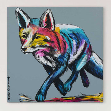 Fox In Socks (Original Painting)