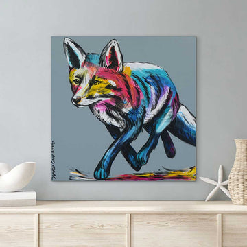 Fox In Socks (Original Painting)