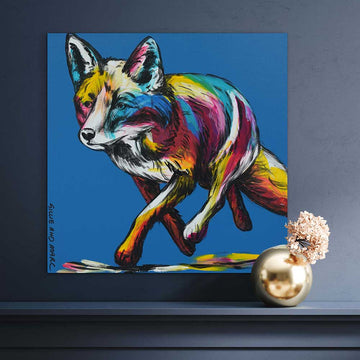 Fox On The Prowl (Original Painting)