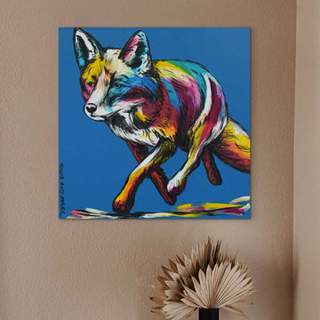 Fox On The Prowl (Original Painting)