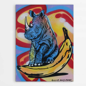 Fruit Loop Rhino (Original Painting)