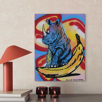 Fruit Loop Rhino (Original Painting)