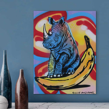 Fruit Loop Rhino (Original Painting)