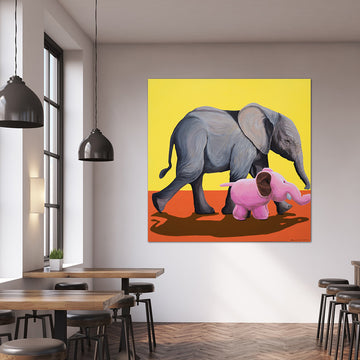 Gentle Giant at Play (Original Painting)