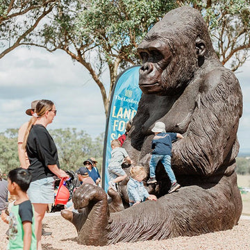 Wild Mother Gorilla (Bronze Sculpture)