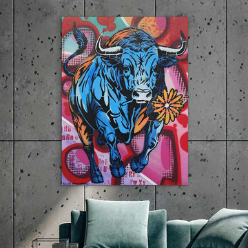 Happy Bull (Original Painting)