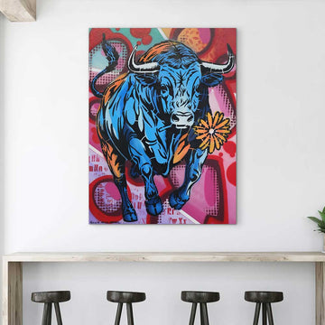 Happy Bull (Original Painting)