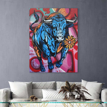Happy Bull (Original Painting)
